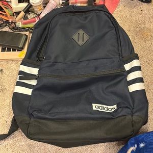 Blue & White Adidas Backpack
